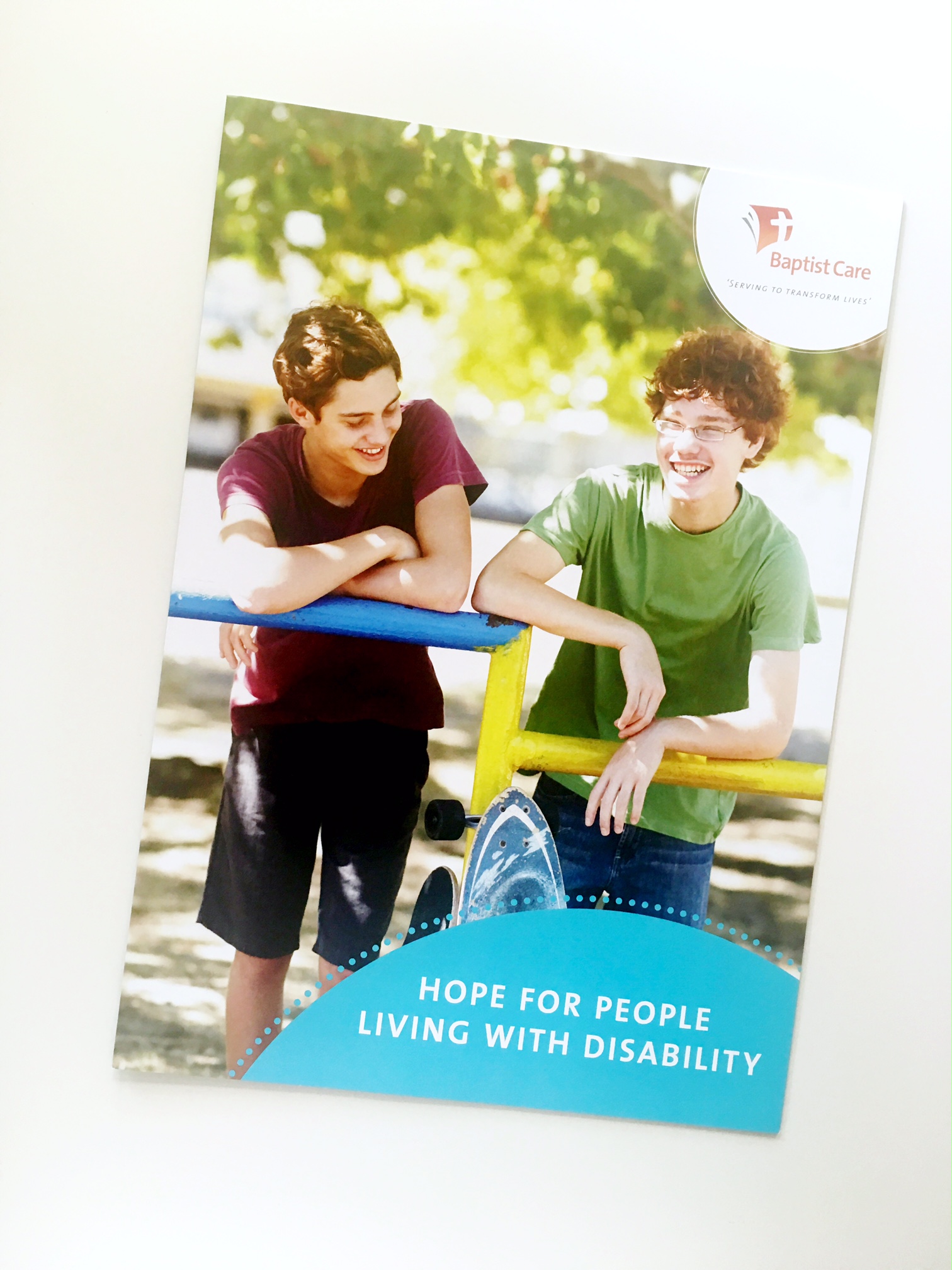 NDIS brochure for Baptist Care SA. Creative direction, copy and project management by Drummer Marketing, design by Polkadot Prints.